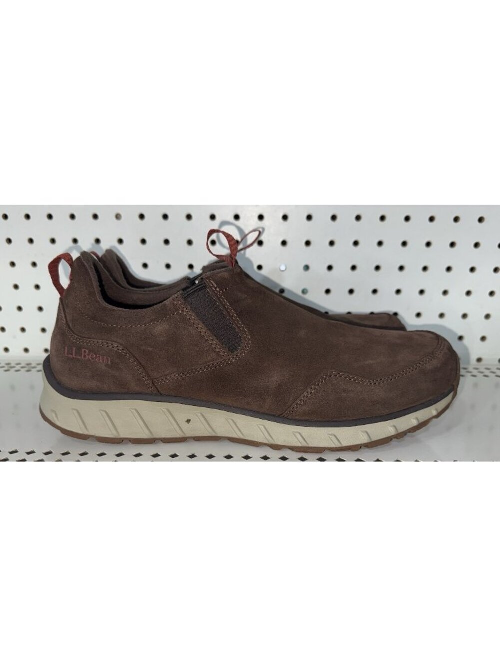 L.L. Bean Snow Sneaker 5 Mens WP Insulated Suede Slip On Shoes Size 11.5 Brown